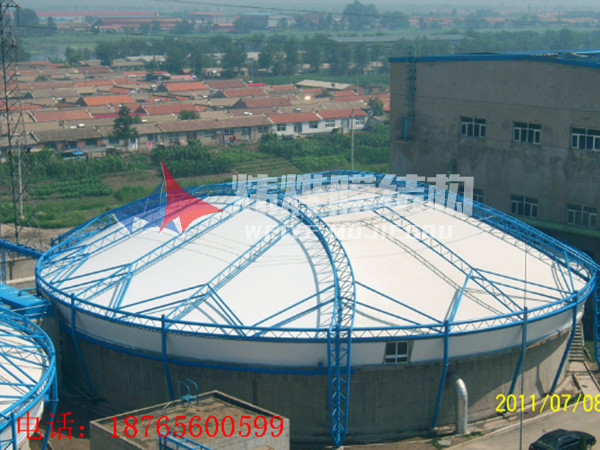 昌樂紙廠污水池反吊膜